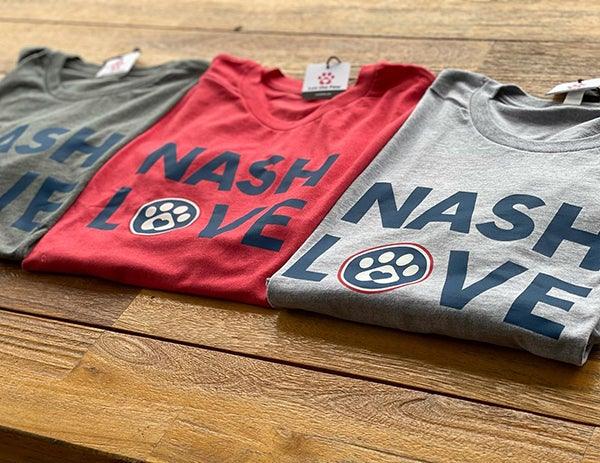 Nash Nash Love t-shirts from Luv the Paw - Nashville