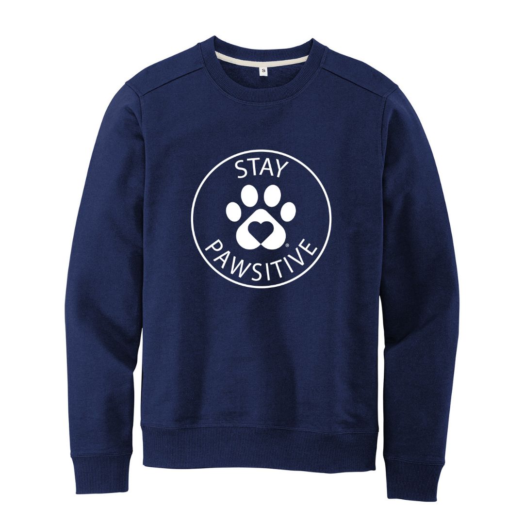 Stay Pawsitive Sweatshirt for Pet Parents | Luv the Paw