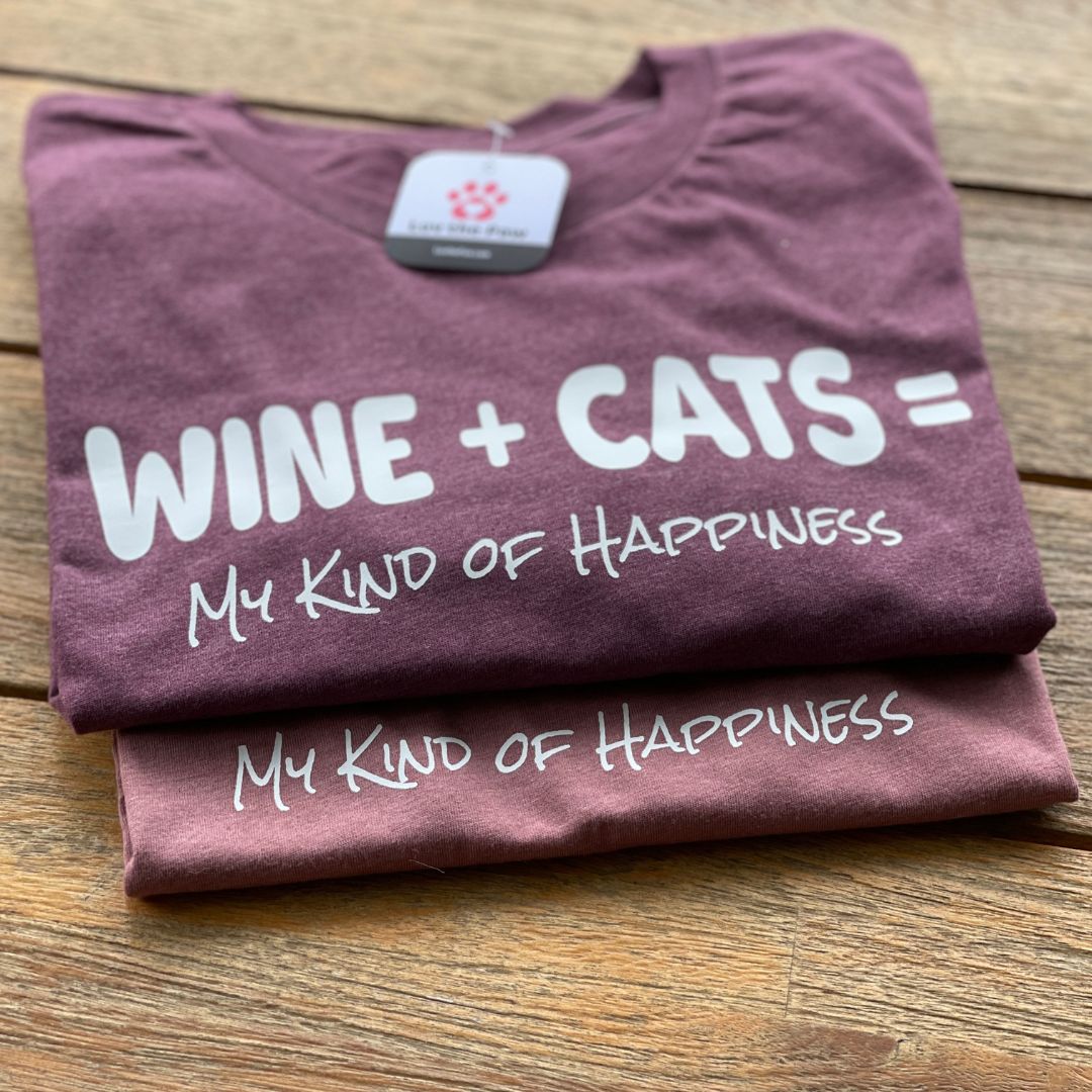 Wine + Cats = My Kind of Happiness