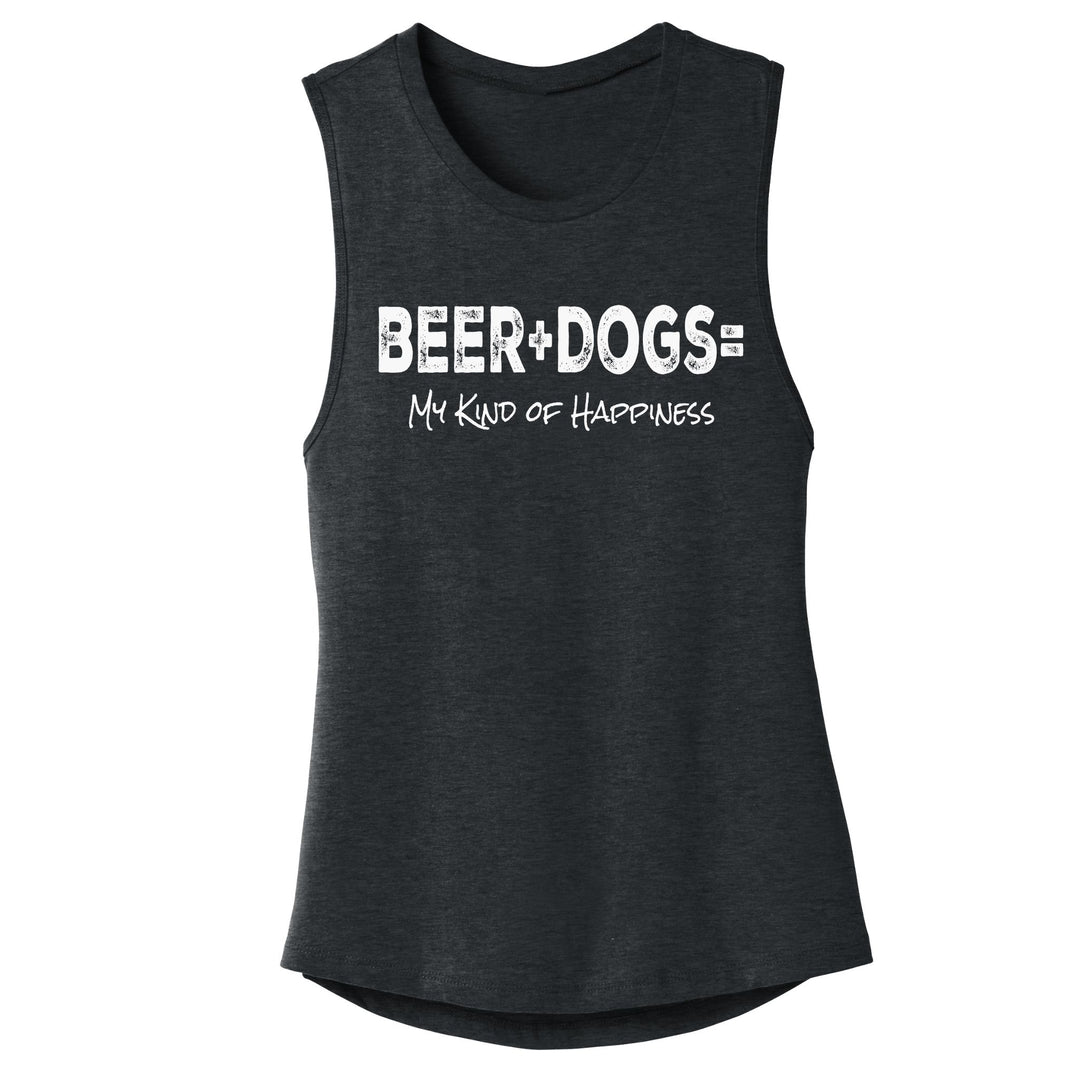 Dogs Beers and Weekends - Women's Muscle Tank - Dark Gray