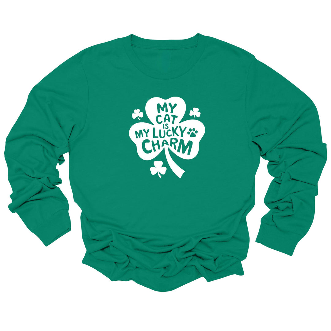 My Cat is My Lucky Charm | Cat Themed St. Patrick's Day Shirt