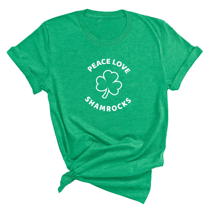 Peace Love and Shamrocks - St. Patrick's Day Tshirt