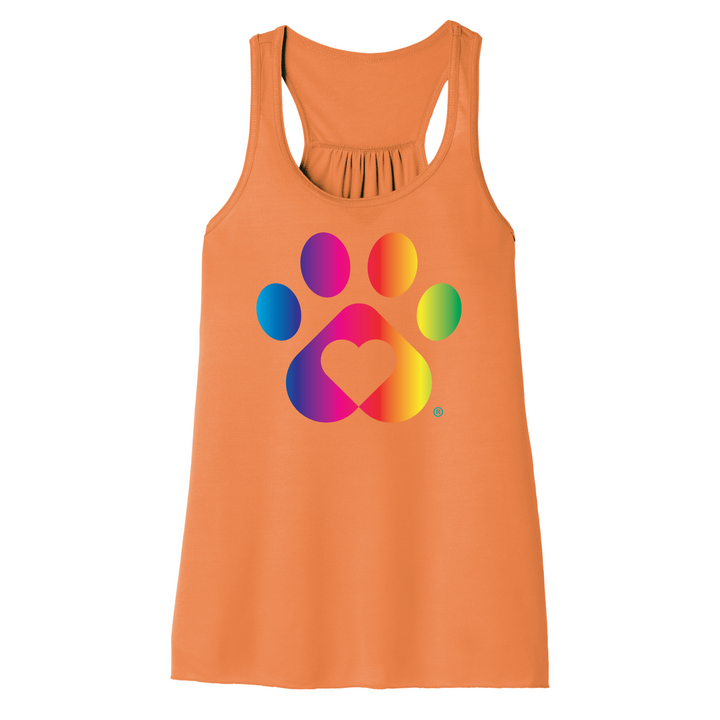 Rainbow Paw Print Women's Tank Top