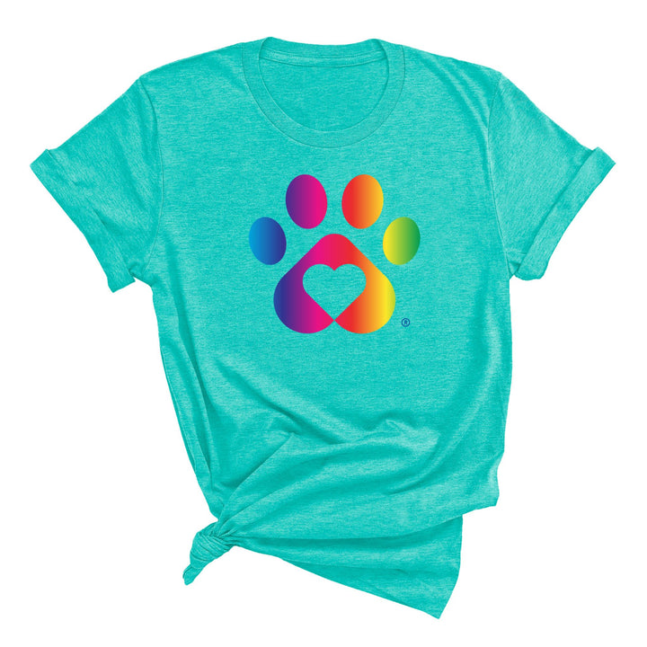Rainbow Paw Print | Cute Pride Shirt for Pet Lovers