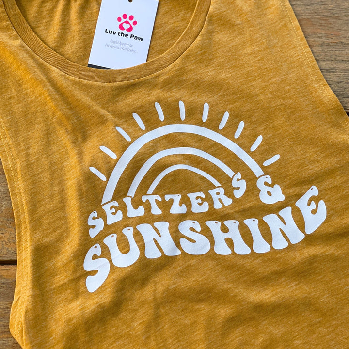 Seltzers & Sunshine - Cute Women's Summer Tank Top