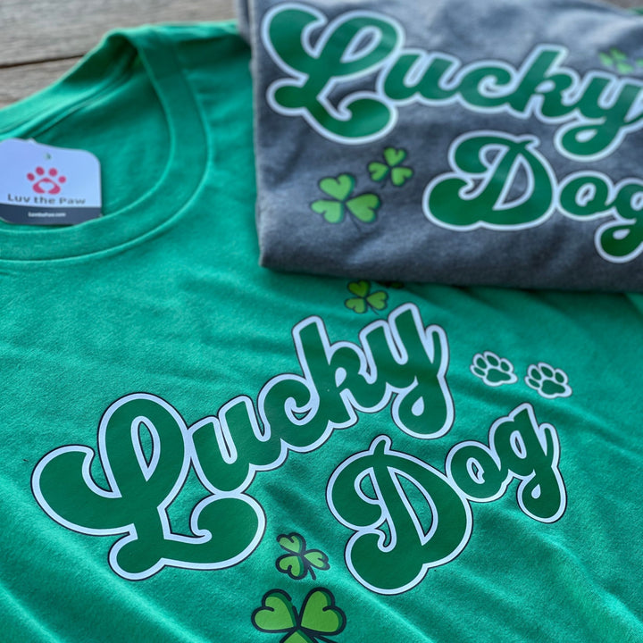Lucky Dog | T-shirt for Dog Lovers | St. Patrick's Day Pub Crawl