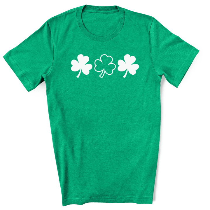 3 Shamrocks - St. Patrick's Day Tshirt - Luv the Paw