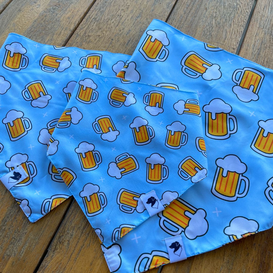 Cute dog bandana with beers