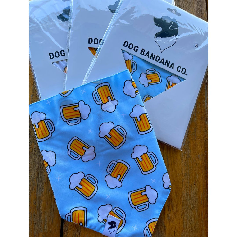 Colorful Beer Dog Bandana 