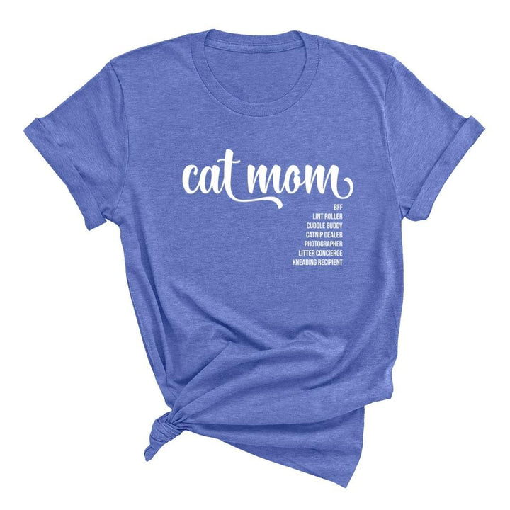 Cat Mom T-shirt Heather Columbia