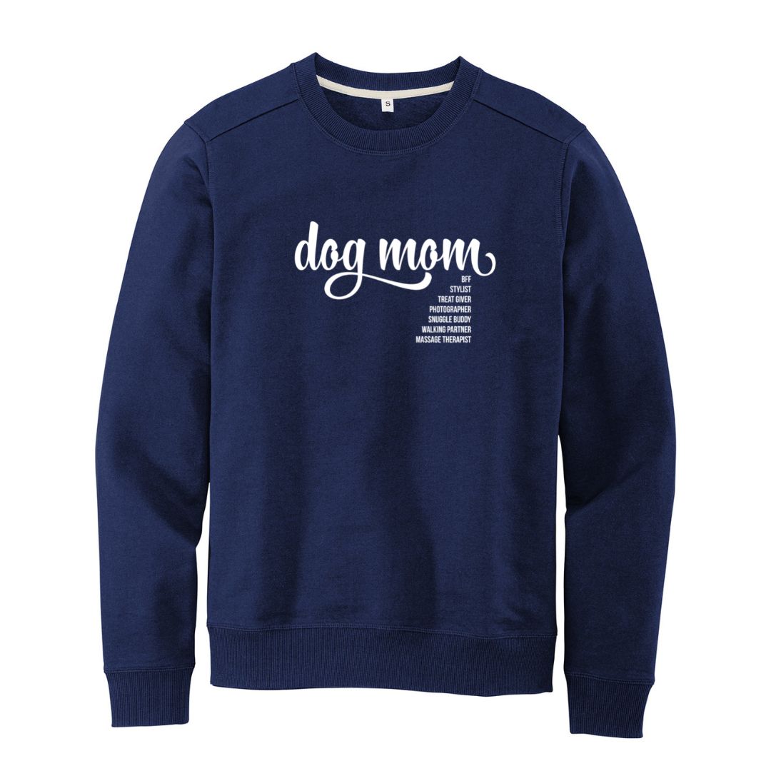 Dog Mom sweatshirt - navy - Luv the Paw
