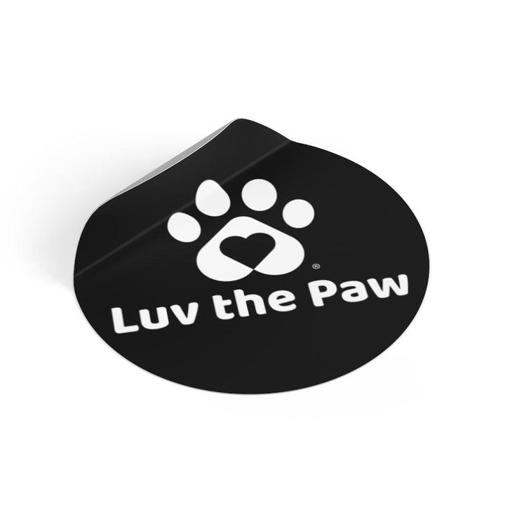 Luv the Paw Sticker - 3 inch Circle - Luv the Paw
