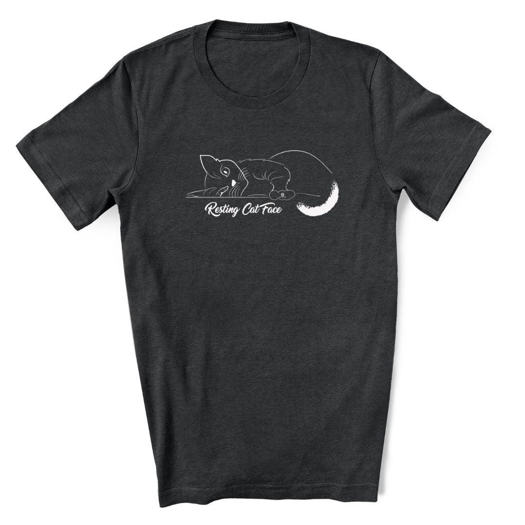 Resting Cat Face - Graphic Unisex Tee - Luv the Paw